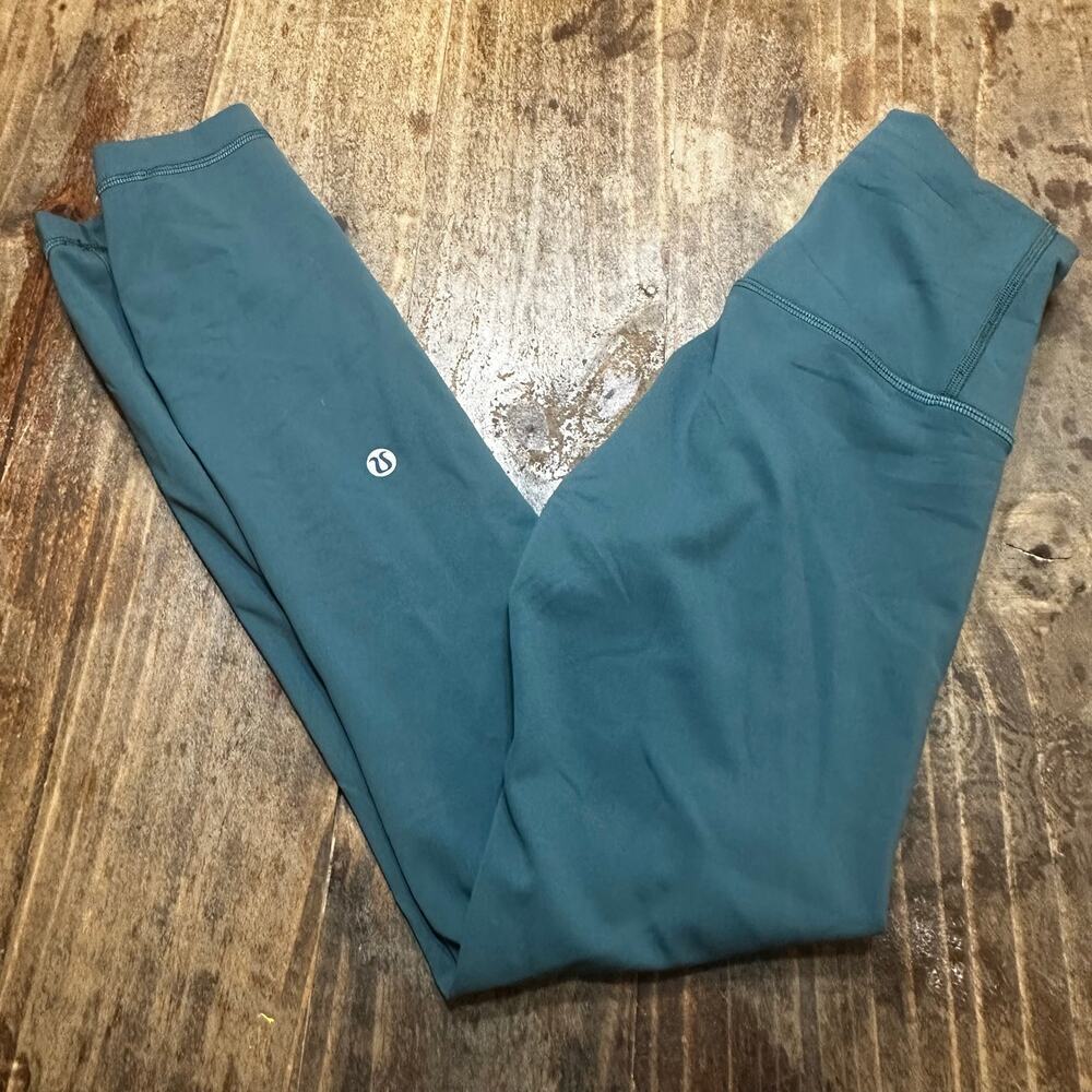 Lululemon Wunder Train High-Rise Tight 25" sz 0 Dark Teal Lululemon Leggings